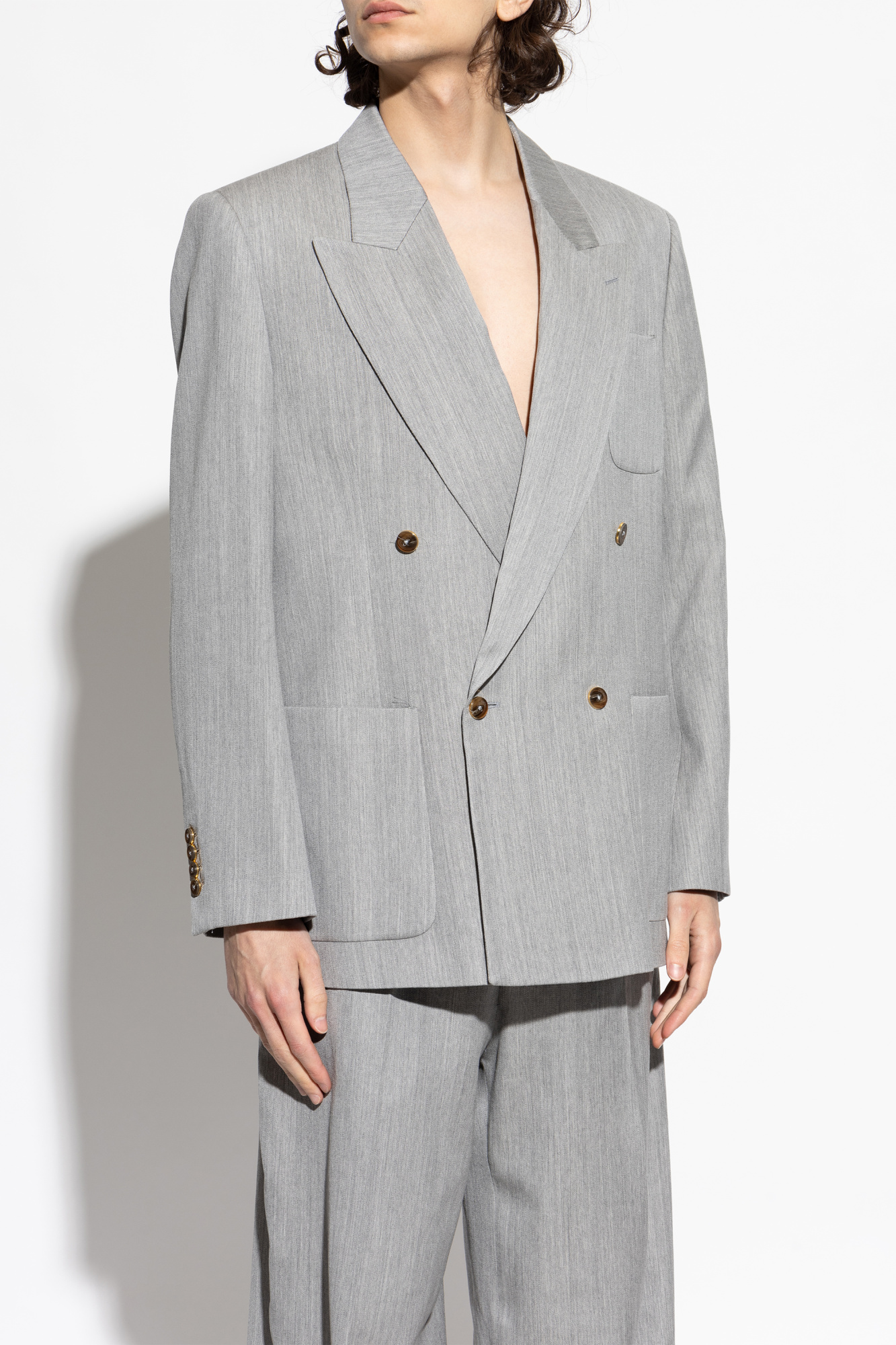 Ameri アメリ DOUBLE BREASTED ジャケット Size M Ameri VINTAGE - アメリ DOUBLE BREASTED JACKET ジャケット ブラック